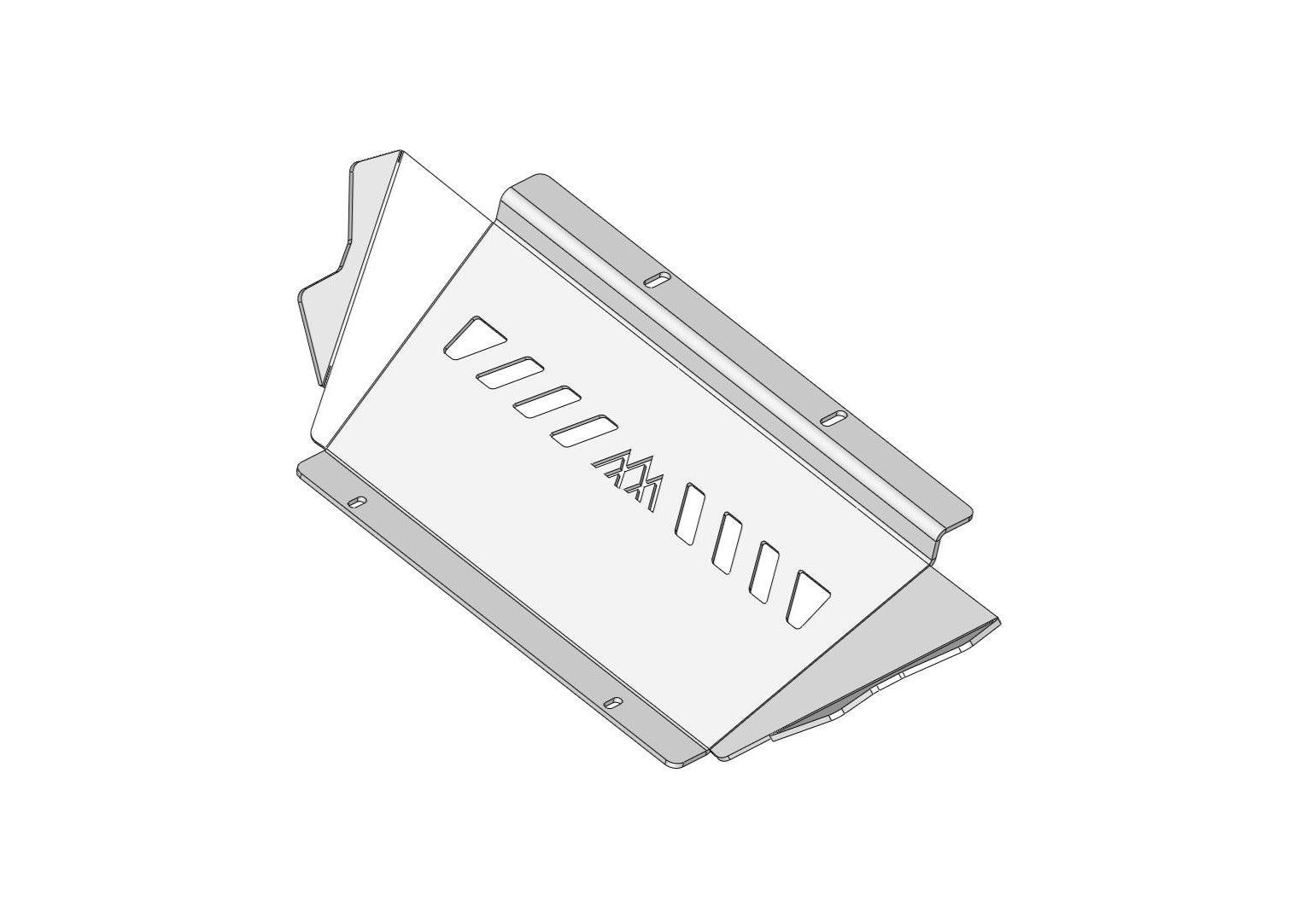 Toyota 4Runner 5th Gen (2010-2024) Aluminum Connector Skid Plate - Backwoods Adventure Mods