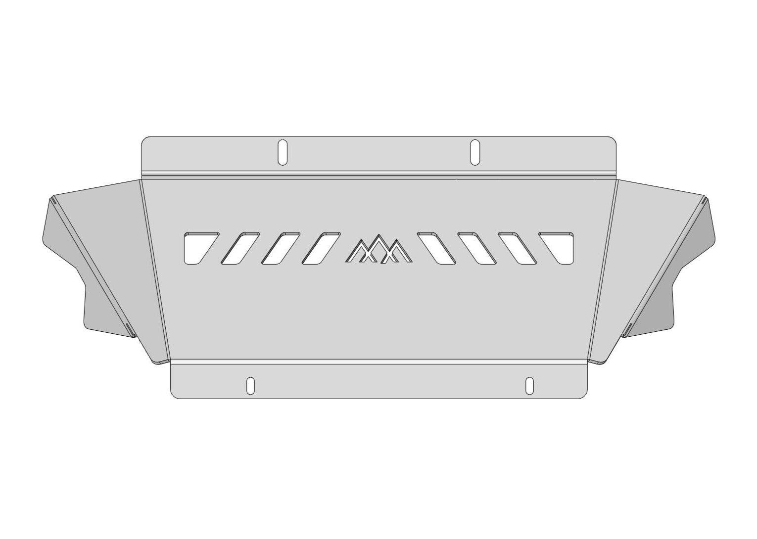 Toyota 4Runner 5th Gen (2010-2024) Aluminum Connector Skid Plate - Backwoods Adventure Mods