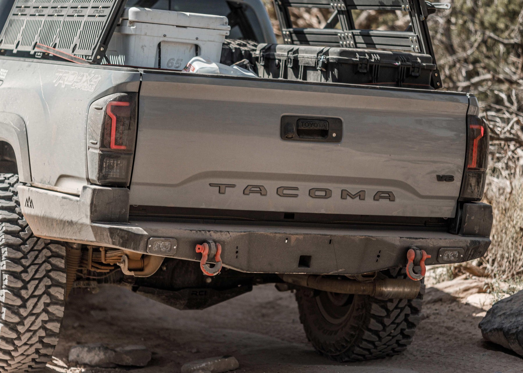 Toyota Tacoma 3rd Gen (2016-2023) Hi-Lite High Clearance Rear Bumper - Backwoods Adventure Mods