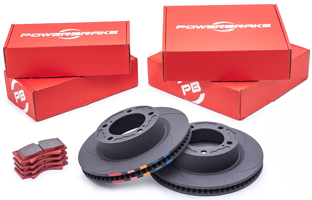 Powerbrake D-Line Brake Kit - Front - 3rd Gen Toyota Tacoma (2016-2023)
