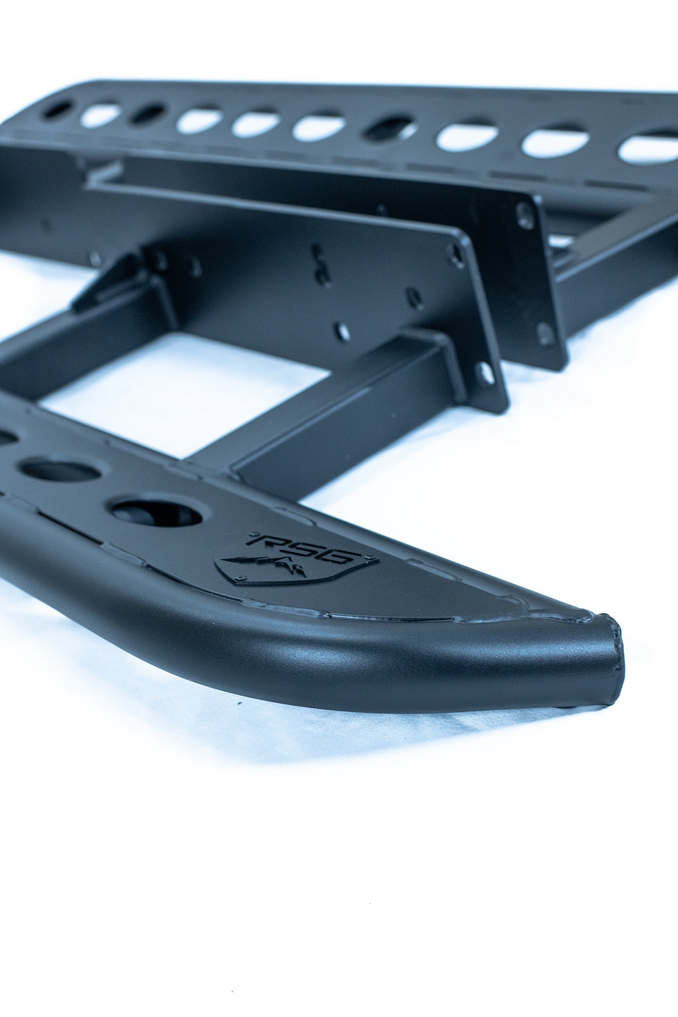 2010+ Toyota 4Runner Angled Sliders Top Plate With Logo **No Kick Out**