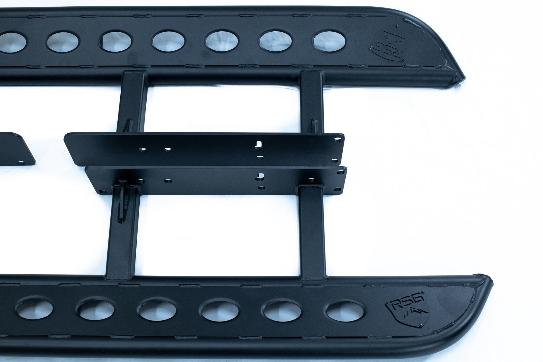 2010+ Toyota 4Runner Angled Sliders Top Plate With Logo **No Kick Out**