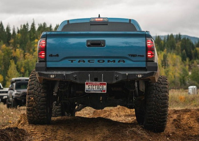 Toyota Tacoma 3rd Gen (2016-2023) Hi-Lite High Clearance Rear Bumper - Backwoods Adventure Mods