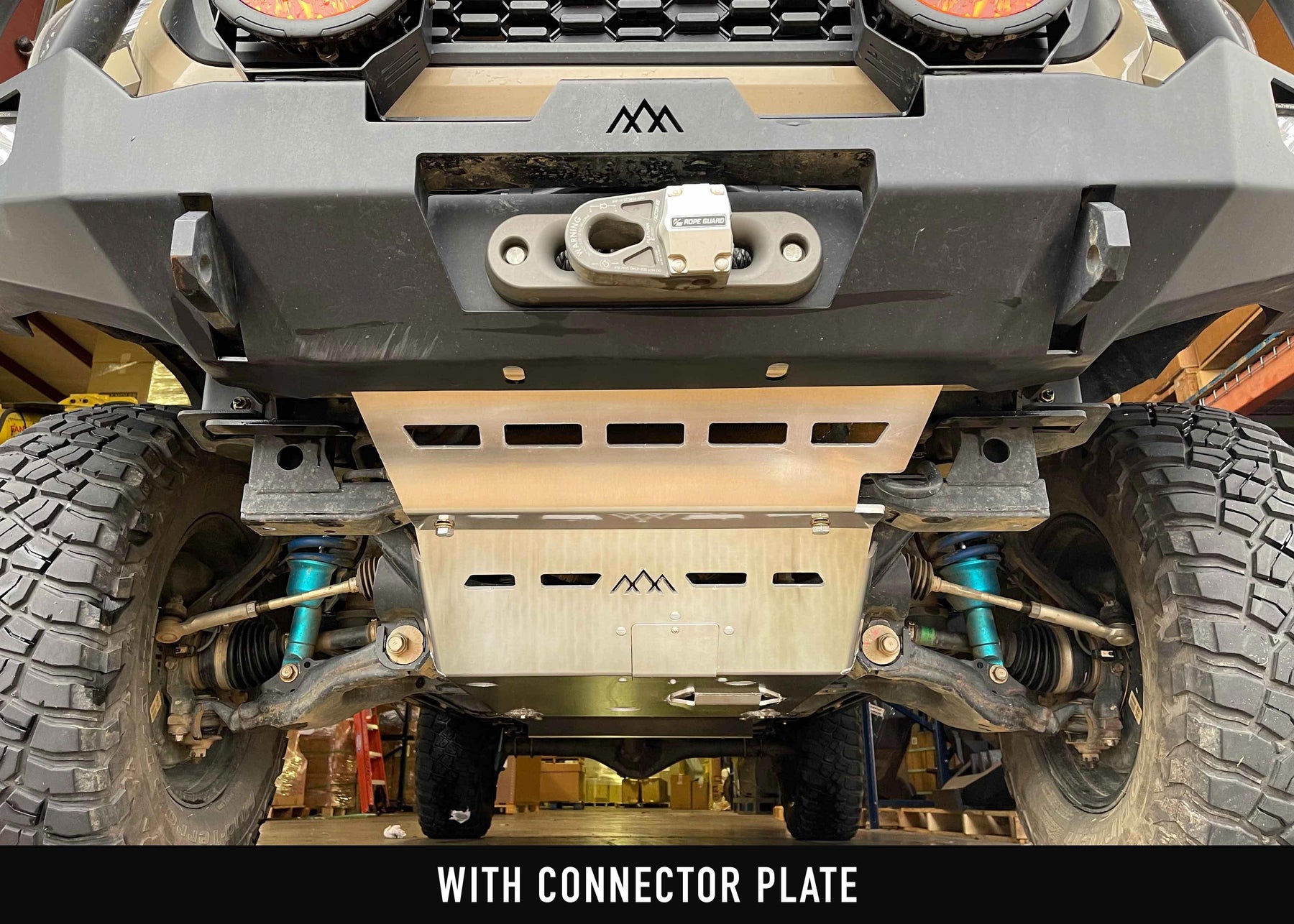 Toyota Tacoma (2005-2023) Aluminum Connector Skid Plate - Backwoods Adventure Mods