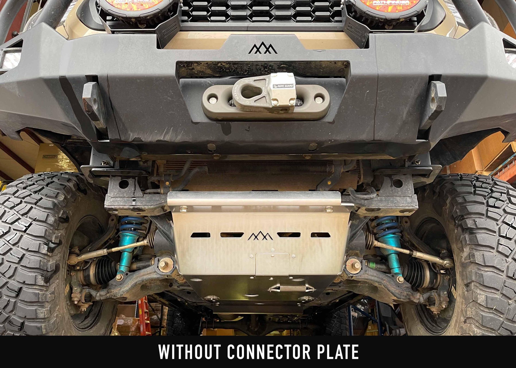 Toyota Tacoma (2005-2023) Aluminum Connector Skid Plate - Backwoods Adventure Mods