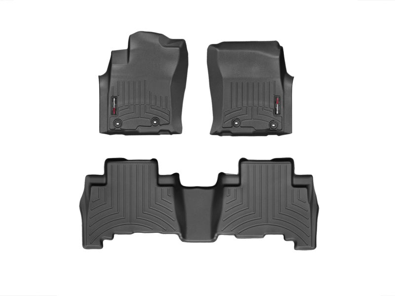 WeatherTech 13+ Toyota 4Runner Front and Rear Floorliners - Black