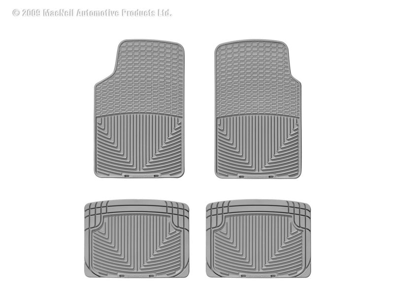 WeatherTech 64-79 Volkswagen Bug Front and Rear Rubber Mats - Grey