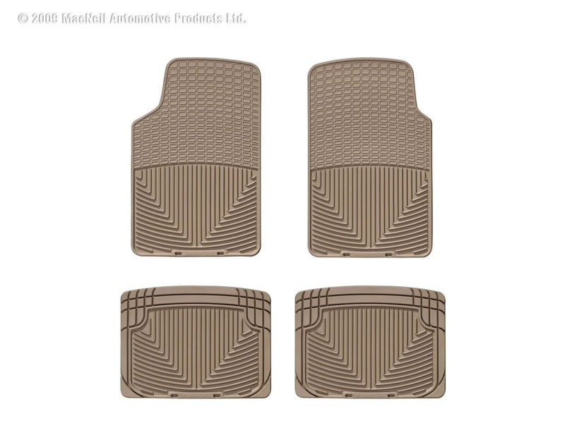 WeatherTech 64-79 Volkswagen Bug Front and Rear Rubber Mats - Tan