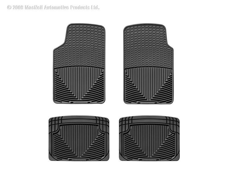 WeatherTech 64-79 Volkswagen Bug Front and Rear Rubber Mats - Black