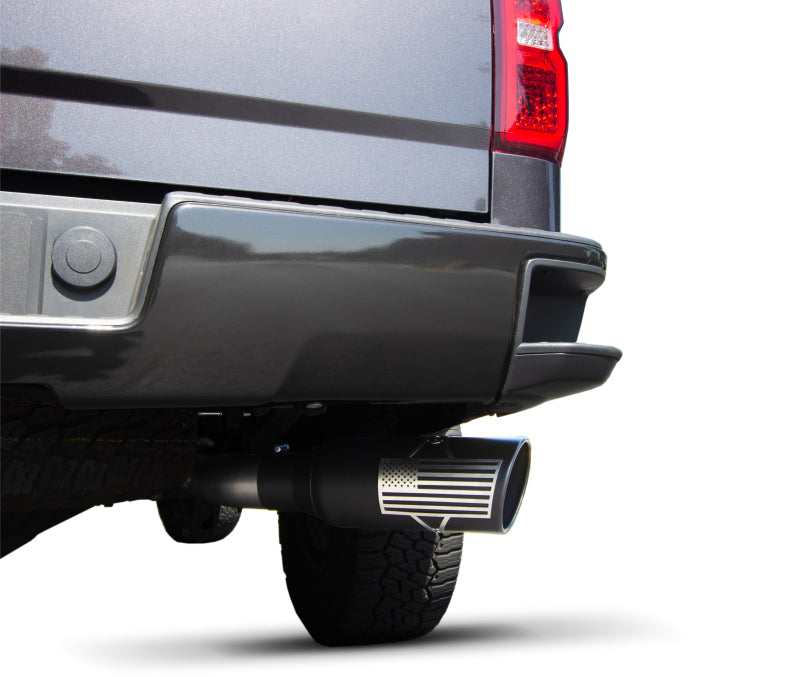 Gibson 07-18 Toyota Tundra Limited 5.7L 4in Patriot Series Cat-Back Single Exhaust - Stainless