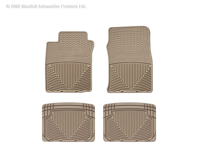 WeatherTech 97-04 Dodge Dakota Front and Rear Rubber Mats - Tan